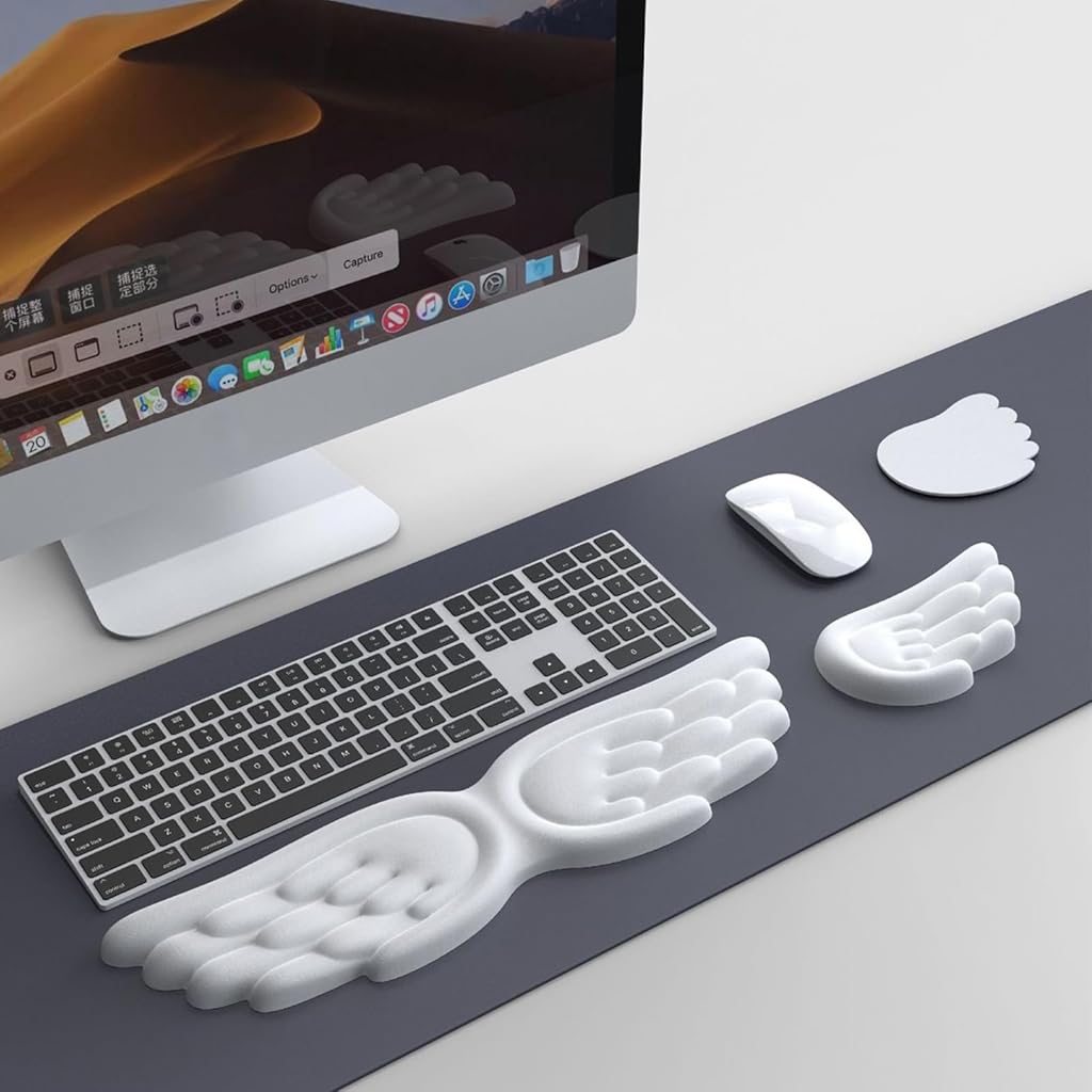 ZORBES® Angel Wings Keyboard and Mouse Wrist Rest ZORBES® Angel Wings Keyboard and Mouse Wrist Rest